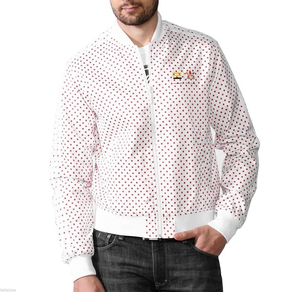 pharrell adidas polka dot jacket